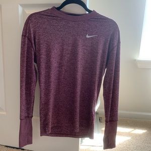 Nike dark pink running shirt XS
